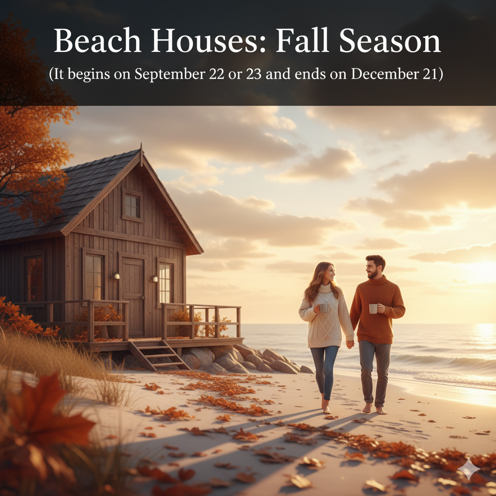 Beach Houses: Autumn season (It begins on September 22 or 23 and ends on December 21).