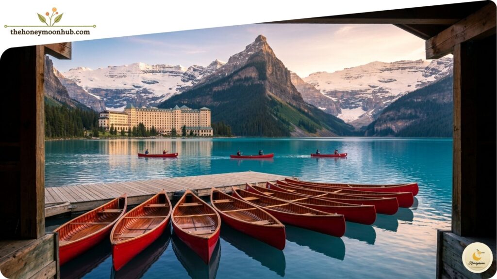 Canoeing on Lake Louise