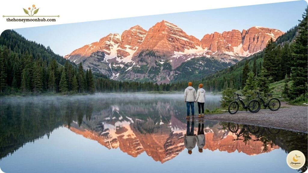 Maroon Bells at Sunrise (Without the Crowd)