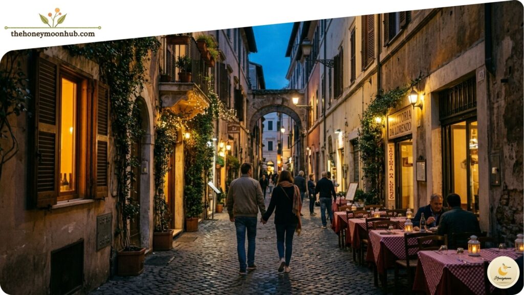 For the Art-and-Evenings Couple Rome (with a local boundary rule)